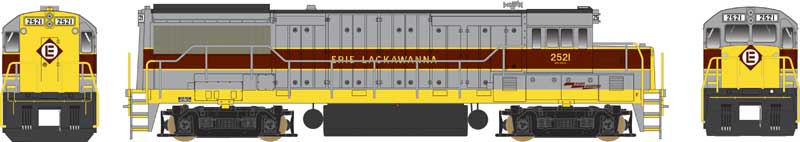Bowser 24520 HO Erie Lackawanna Black Roof U25b with Sound #2523