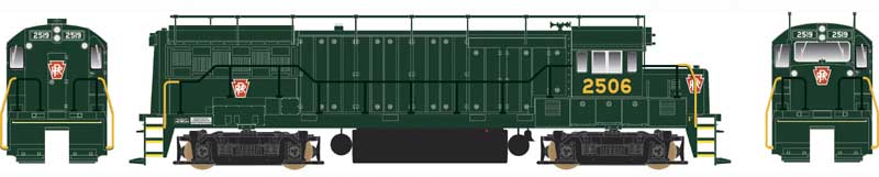 Bowser 24551 HO Pennsylvania U-25B Phase IV Diesel Locomotive Standard DC #2519