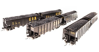 Broadway Limited 5629 HO CSX 3-bay Hoppers (6)