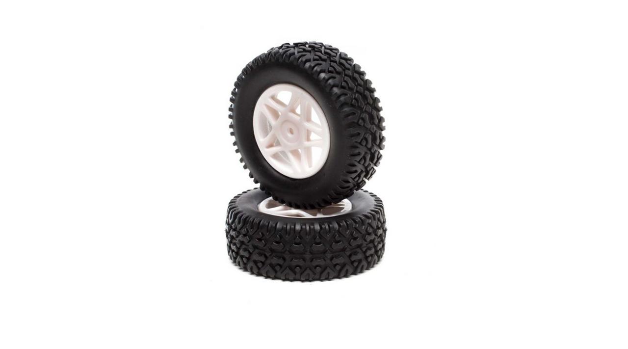 Revolution S41001 Front/Rear Tires Premount (2): 1:18 4WD Seismic SCT