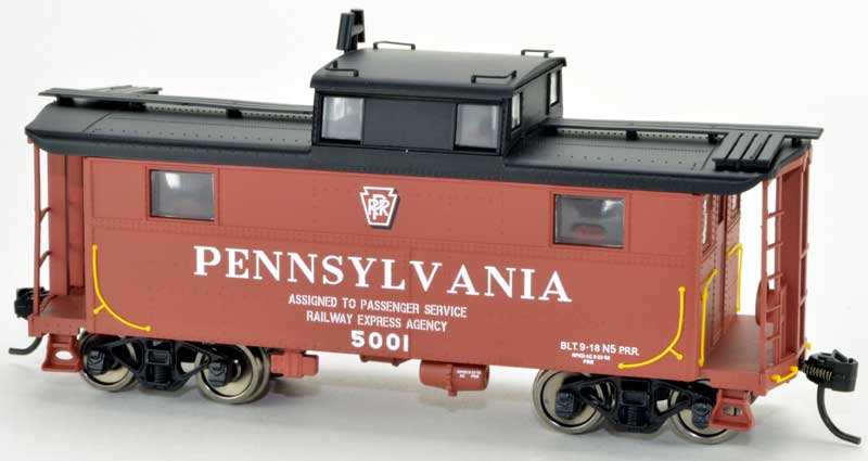 Bowser 42567 HO Pennsylvania Shadow Keystone REA N5 Caboose #5012