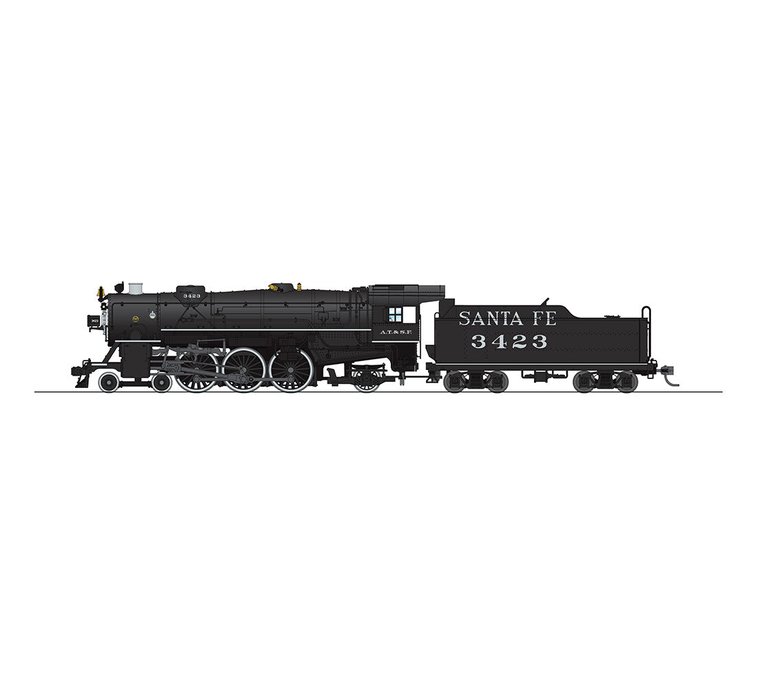 Broadway Limited 5590 HO Atchison, Topeka & Santa Fe Heavy Pacific 4-6-2 #3423