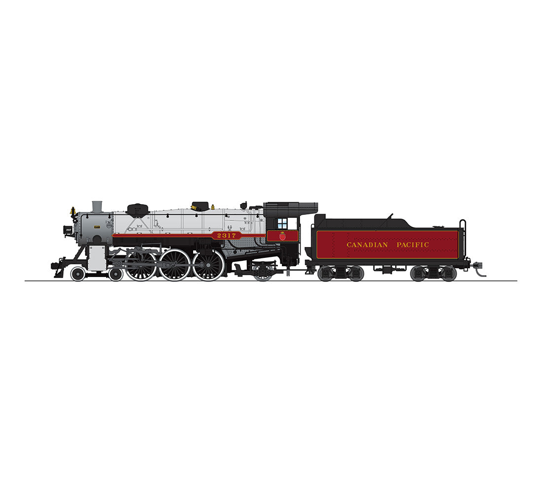 Broadway Limited 5605 HO CP Light Pacific 4-6-2 Steam Locomotive & Tender #2317