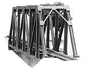 Plastruct 4002 G 9-3/4" x 60" x 17-1/2" Truss Bridge Kit
