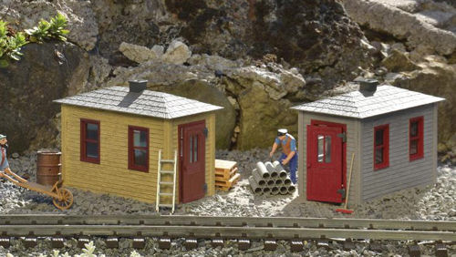 Piko 62718 G Assembled Railroad Tool Shed (Set of 2)