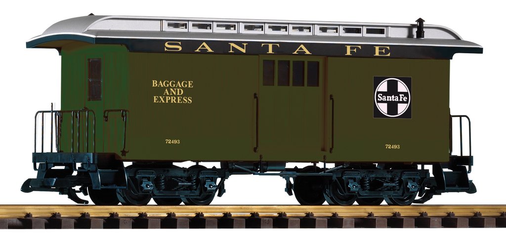 Piko 38626 G Santa Fe Wood Baggage Car Green #72493