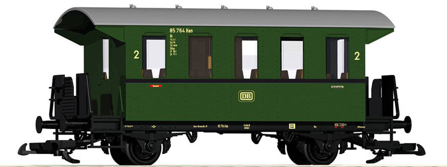 Piko 37920 G Deutsche Bahn III 2-Axle 2 Class Coach, Green