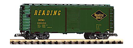Piko 38851 G Scale Reading Steel Boxcar #100181