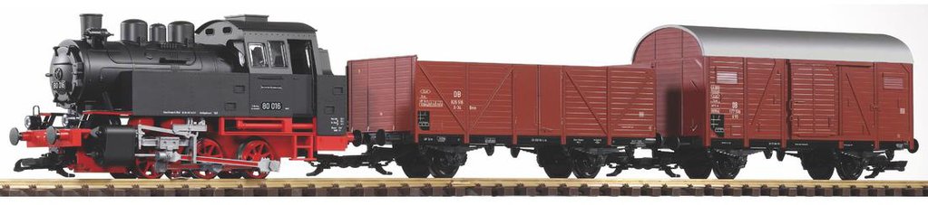 Piko 38120 Deutsche Bahn BR80 G Gauge Steam Freight Starter Train Set