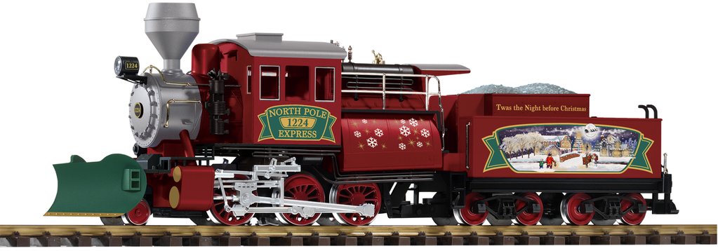 Piko 38246 G Christmas Camelback 2-6-0 Locomotive with Sound