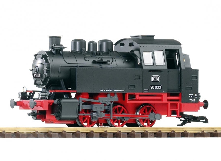 Piko 37202 G Deutsche Bahn III BR80 Steam Locomotive - Black/Red