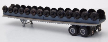 JL Innovative Design 392 HO 45' Flat Bed Trailer Truck with Wheels & Cradle