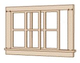 Northeastern Scale Lumber 95009 HO 52x42" 4/4 2-Hung Window Adj Sash (Pack of 8)