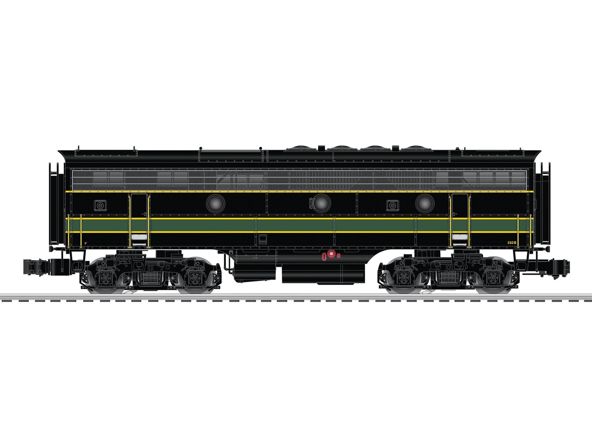 Lionel 6-85214 Reading Legacy F3 Powered Diesel B-Unit #260B