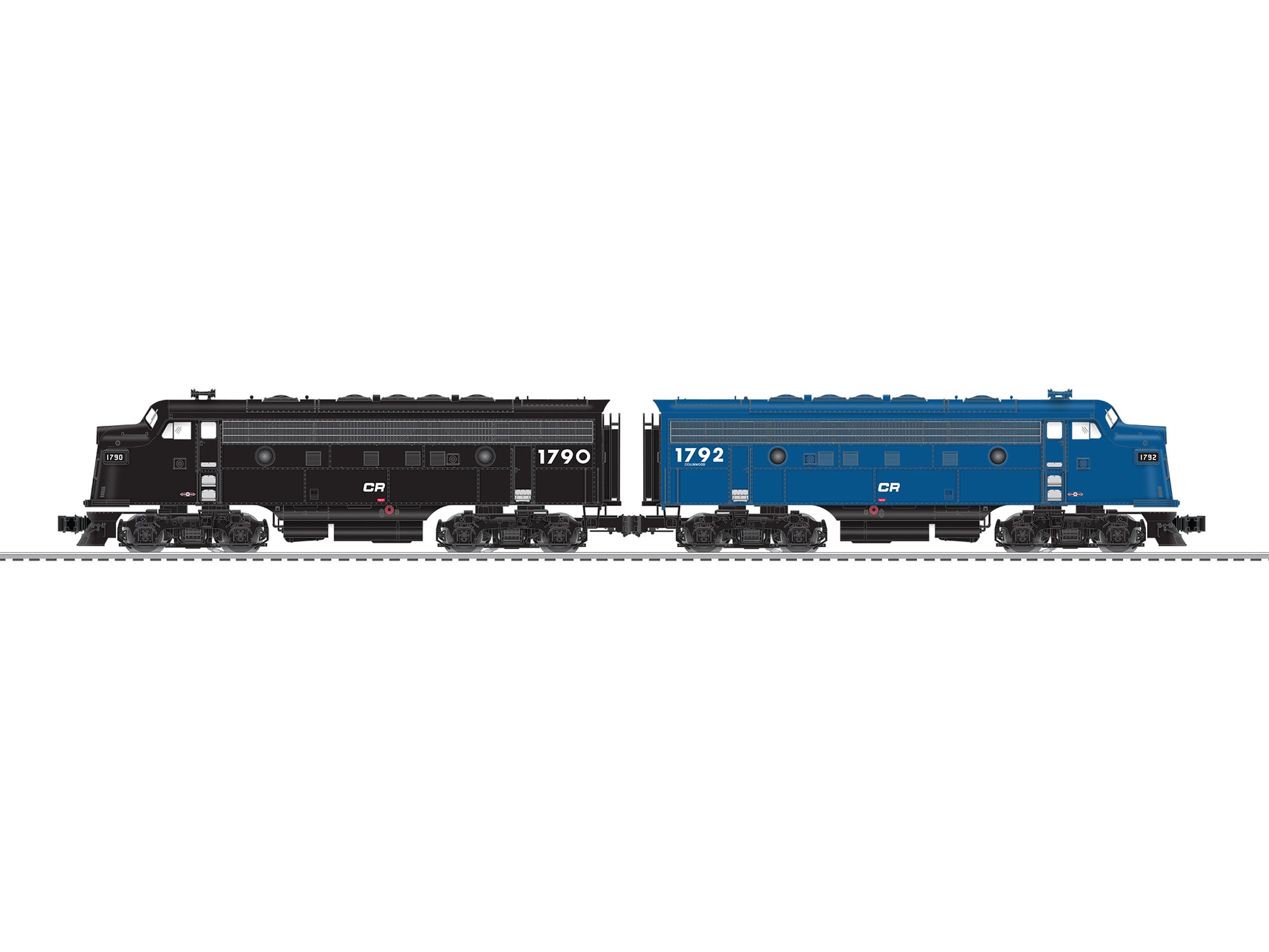 Lionel 6-85216 Conrail Legacy F7 AA Diesel Locomotive Set #1792/1730