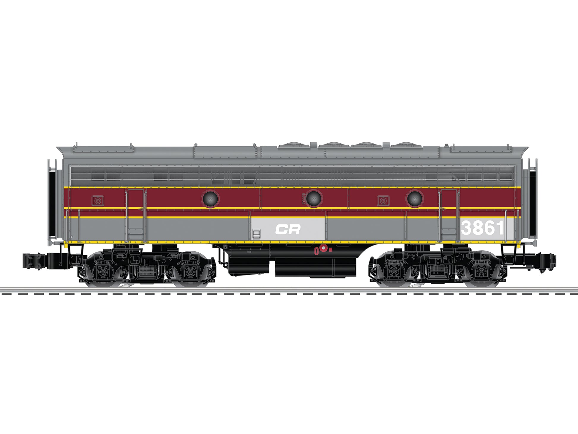 Lionel 6-85219 Conrail Legacy F7 Powered B-Unit #3861