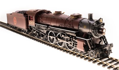 Broadway Limited 5602 HO Chicago & Alton Light Pacific 4-6-2 Tuscan Scheme #659