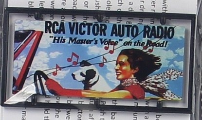 Tichy 2676 N RCA Victor Auto Radio Billboard Kit