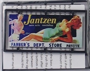 Tichy 8411 HO Jantzen Swimsuits Farber's Dept. Store Billboard