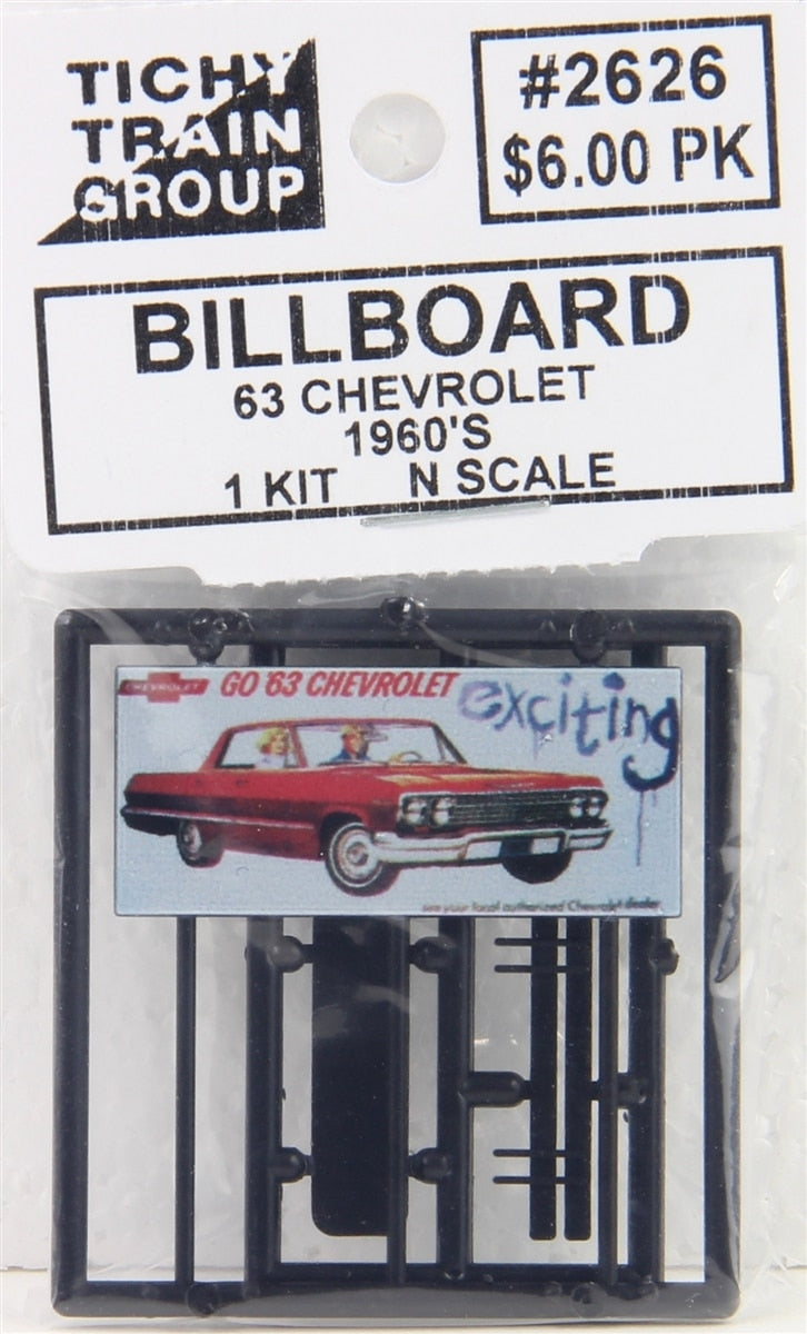 Tichy 2626 N 1963 Chevrolet Exciting Billboard Kit
