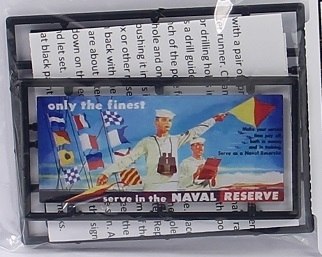 Tichy 8402 HO Serve in the Naval Reserve Billboard Kit