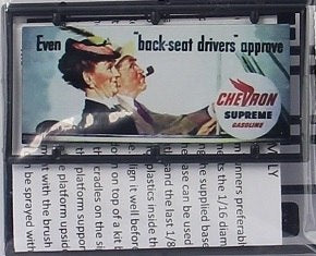 Tichy 8425 HO Chevron Supreme Gasoline Billboard