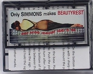 Tichy 8414 HO Simmons Beautyrest Billboard Kit