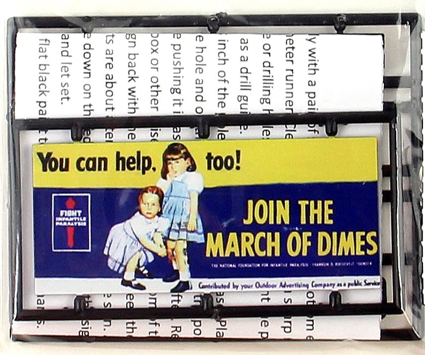 Tichy 8435 HO Join the March of Dimes Billboard Kit