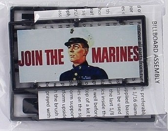 Tichy 8401 HO Join the Marines Billboard Kit
