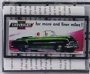 Tichy 8429 HO Chevrolet for More and Finer Miles Billboard Building Kit