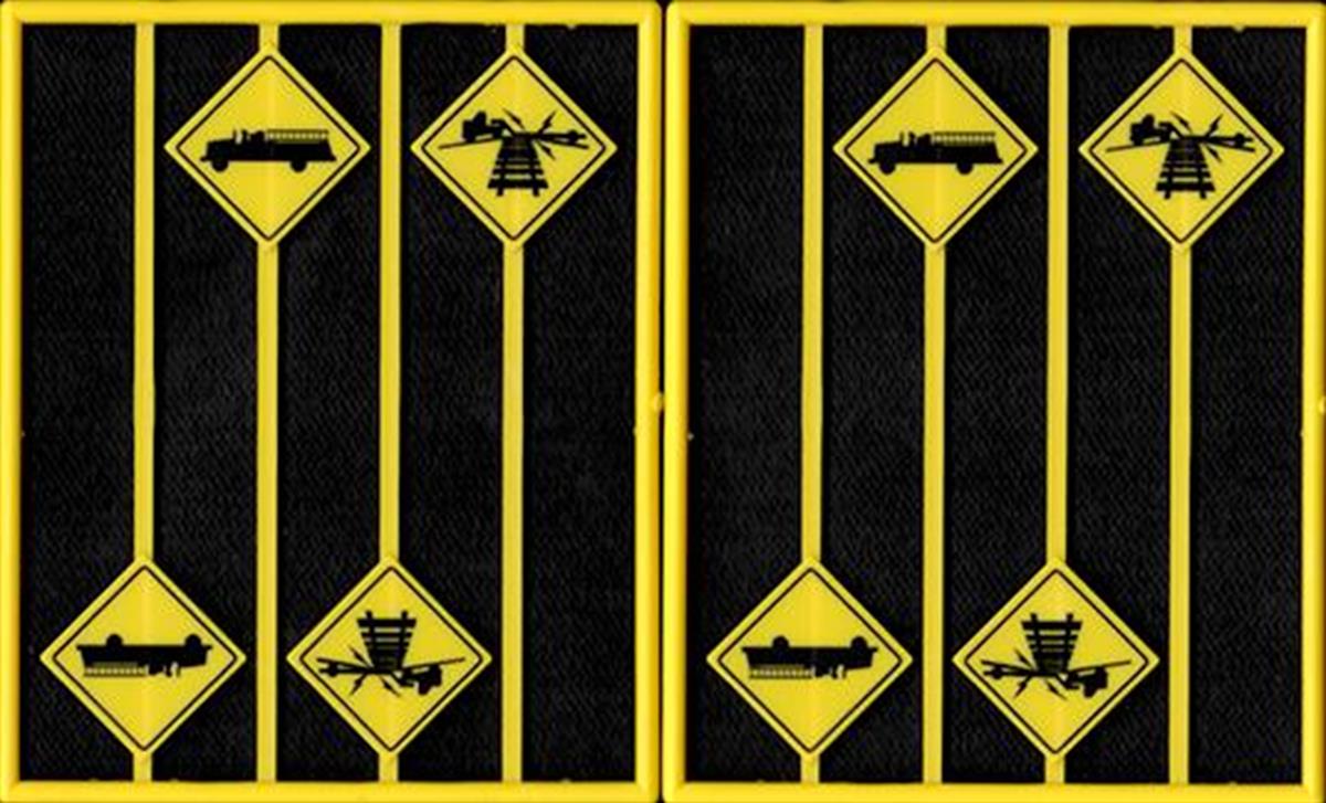 Tichy 2084 O Firehouse & Low Vehicle Warning Signs (Set of 8)
