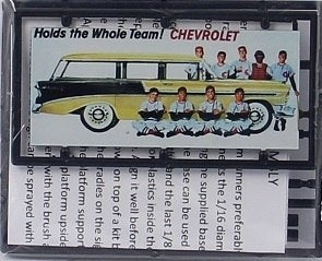 Tichy 8420 HO Holds the Whole Team Chevrolet Billboard Kit