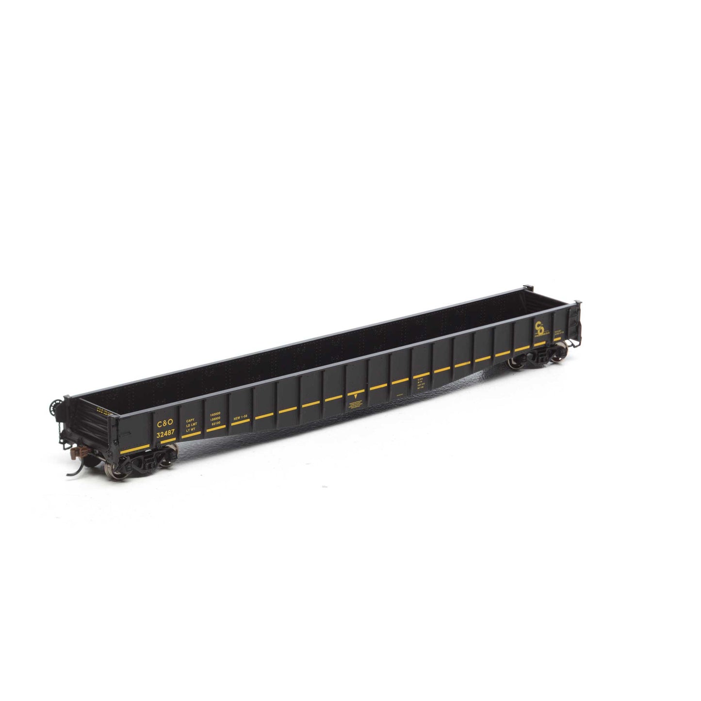 Athearn 15570 HO Chesapeake and Ohio 65' 6" Mill Gondola Ready-To-Run #32487