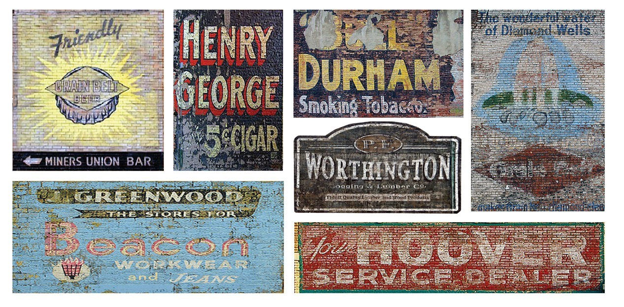 T2 Decals HOGHOS013 HO Ghost Sign Decals #13