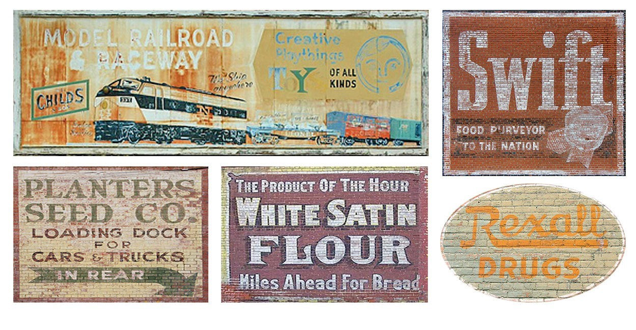 T2 Decals HOGHOS020 HO Ghost Sign Decals #20