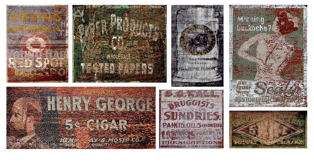 T2 Decals HOGHOS040 HO Ghost Sign Decals #40