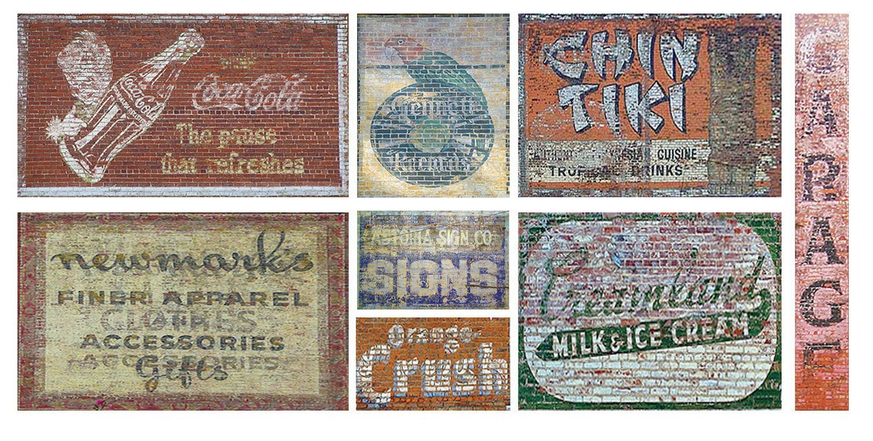 T2 Decals HOGHOS017 HO Ghost Sign Decals #17