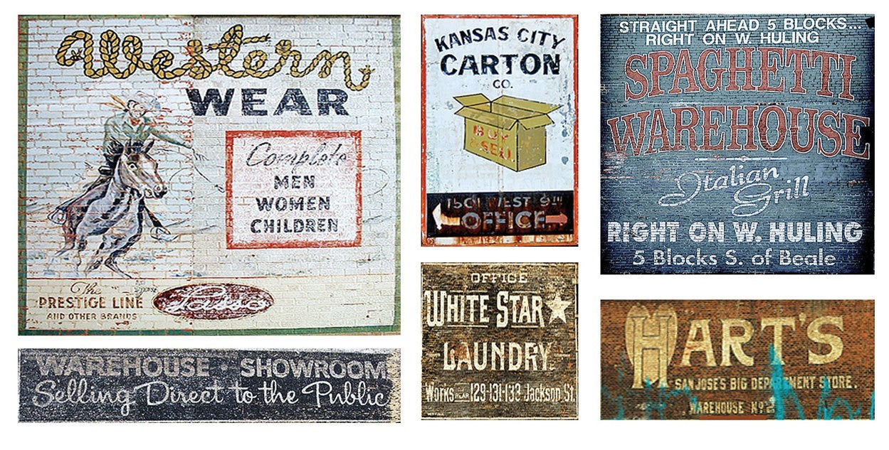 T2 Decals HOGHOS004 HO Ghost Sign Decals #4