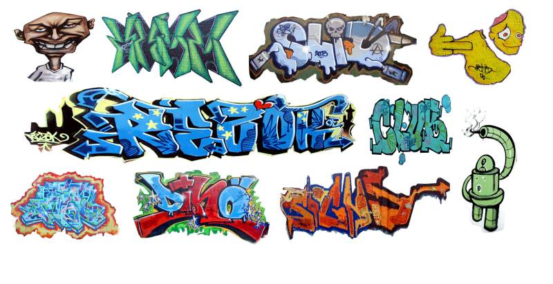 T2 Decals NSGRAF023 N Custom Graffiti Decals #23