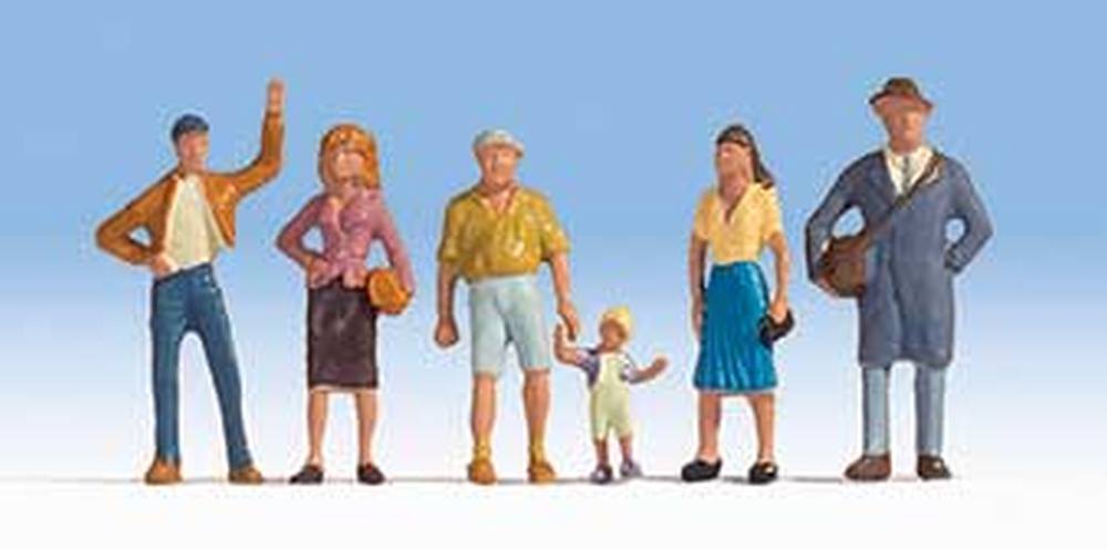 Walthers 949-6055 HO SceneMaster Pedestrians Figures Set # 1 (Set of 6)