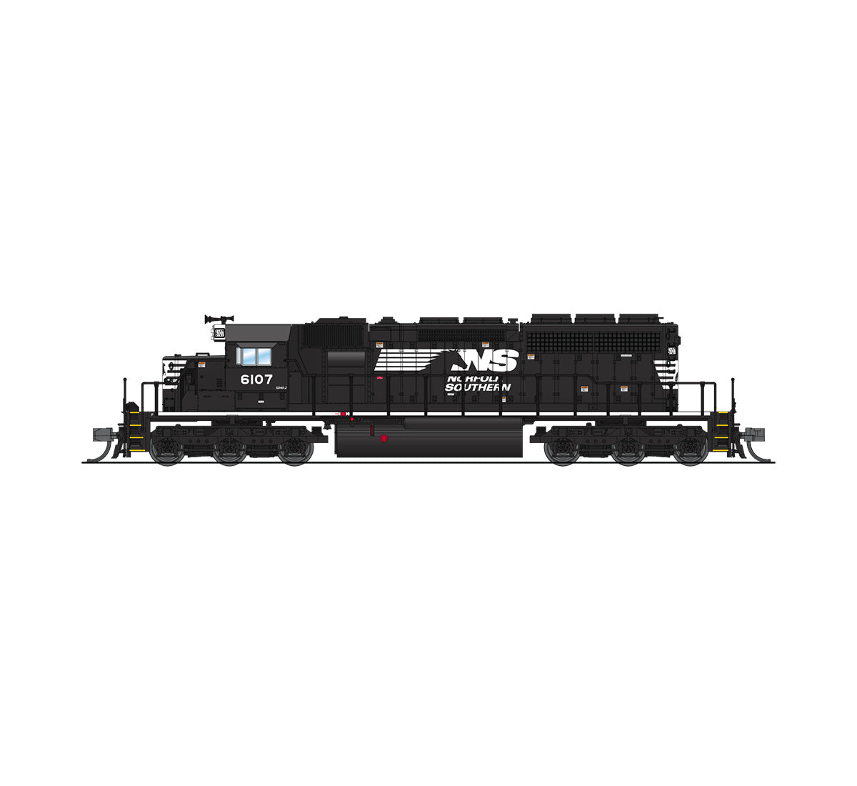 Broadway Limited 3713 N Norfolk Southern EMD SD40-2 Diesel Loco Paragon3 #6107