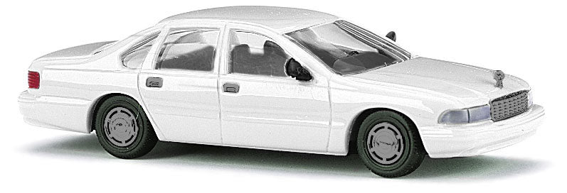 Busch 89122 HO White 1995 Chevrolet Caprice Sedan