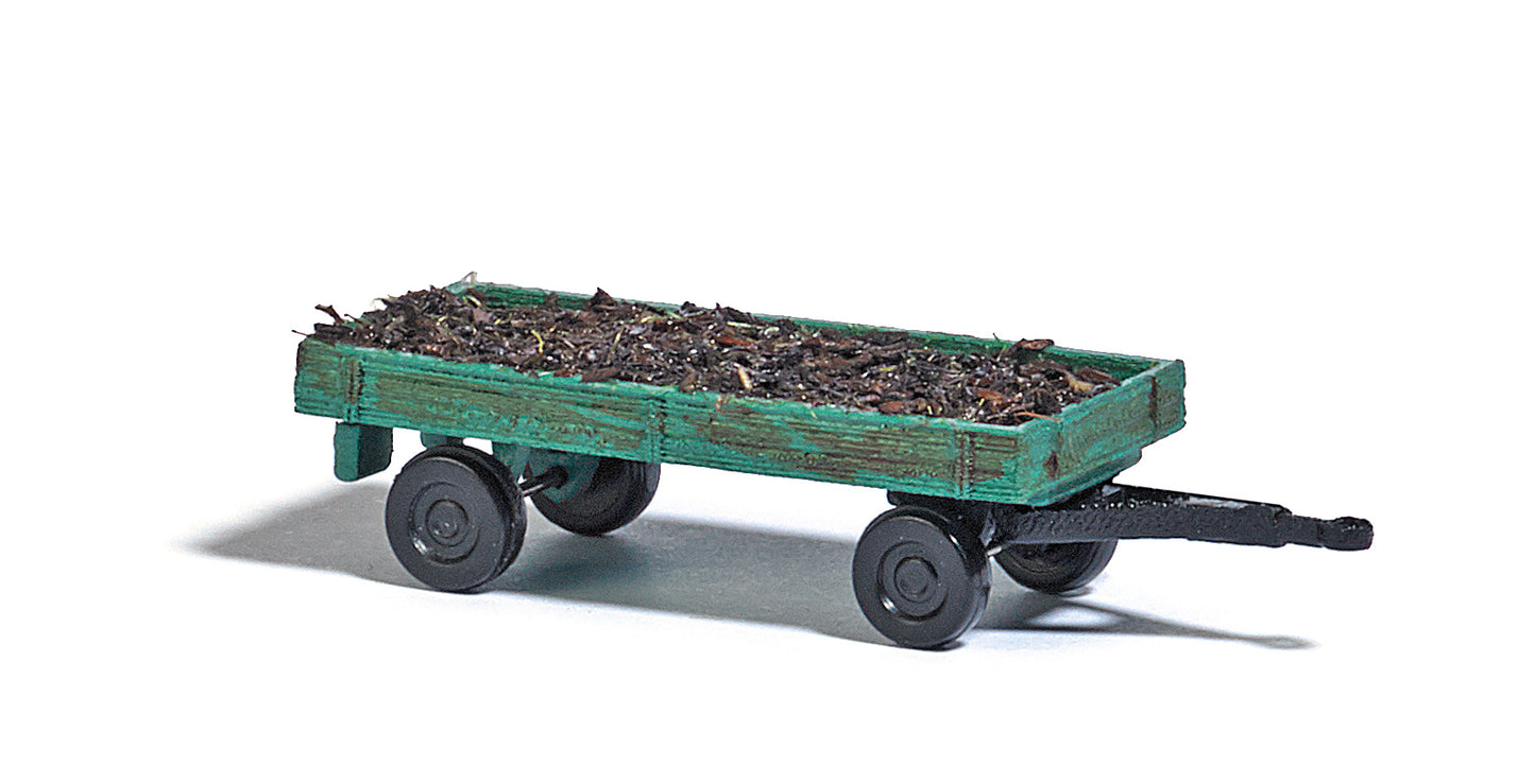 Busch 8364 N Farm Trailer with Manure Load (Green)