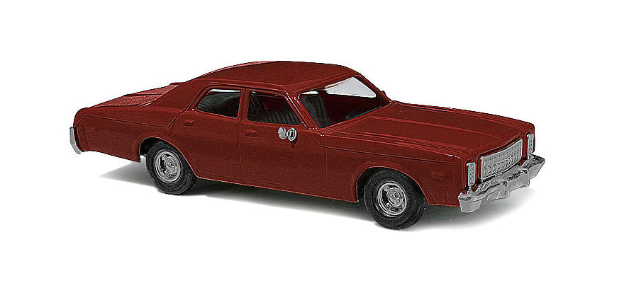 Busch 89121 HO 1976 Plymouth Fury Sedan - Maroon