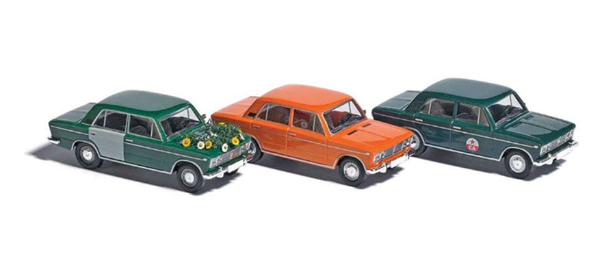 Busch 89006 HO Lada Automobiles (Pack of 3)