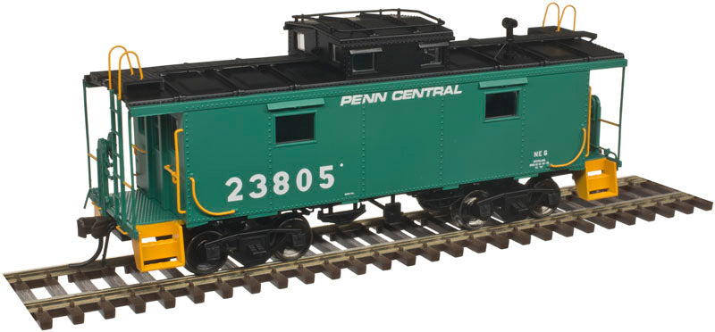 Atlas 20004733 HO Penn Central NE-6 Caboose (Green/White/Black) #23805