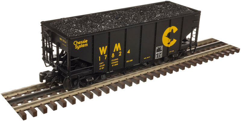 Atlas 3007109 O Chessie System (WM)++ 55 Ton Fish Belly Hopper 3-Rail