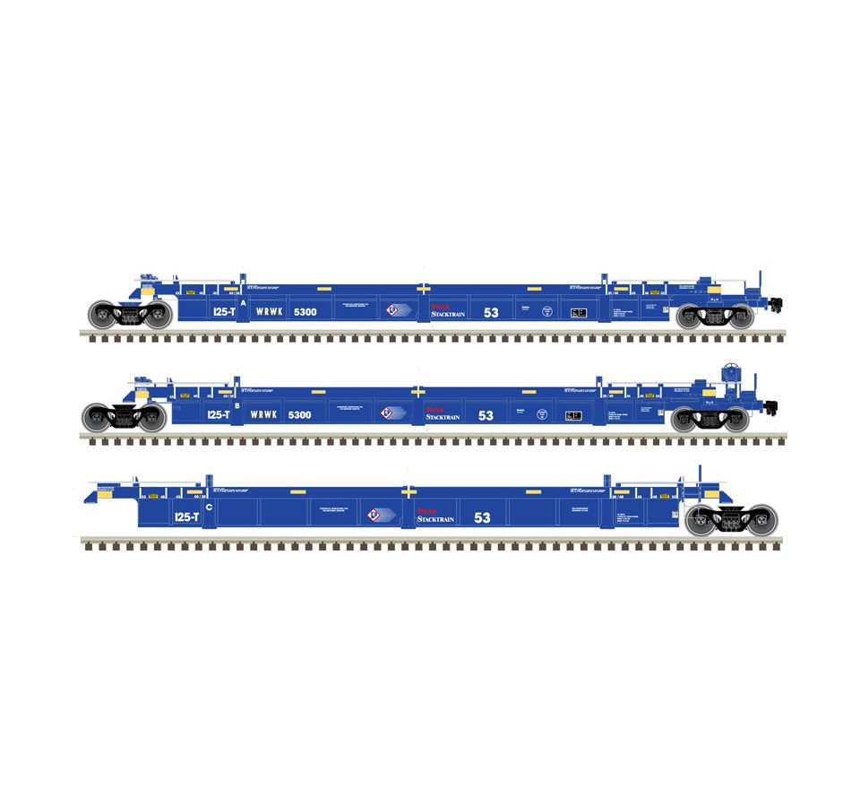 Atlas 20004610 HO Providence & Worcester (WRWK) 53' Articulated Well Cars #5571
