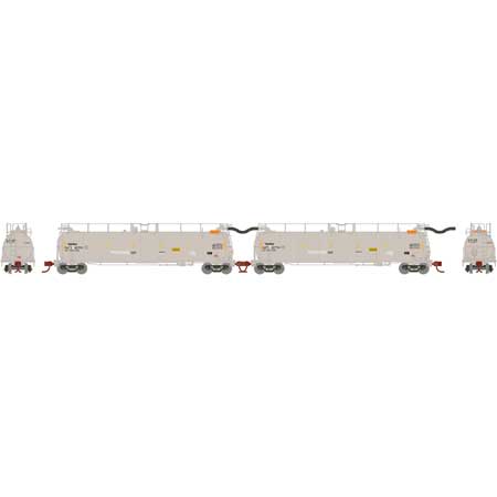 Athearn 15008 N GATX TankTrain Intermediate White #1 Set of 2