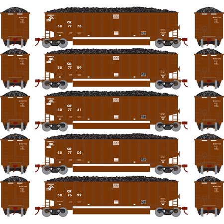 Athearn 81542 HO Conrail RTR Bethgon Coalporter with Load #2 (5)